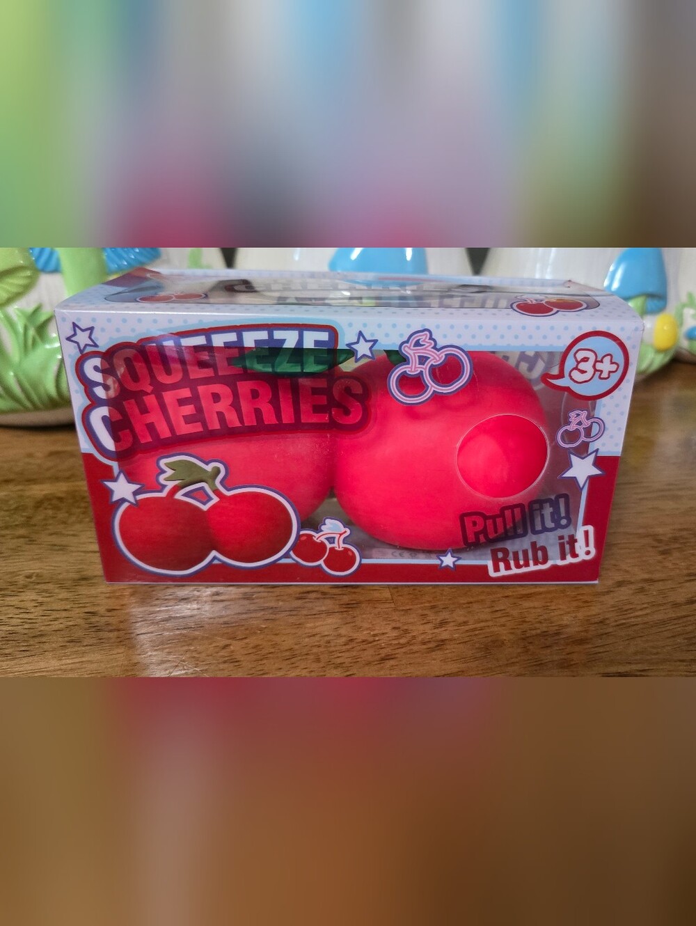 Cherry Squeeze Stress Toy - Red Squishy